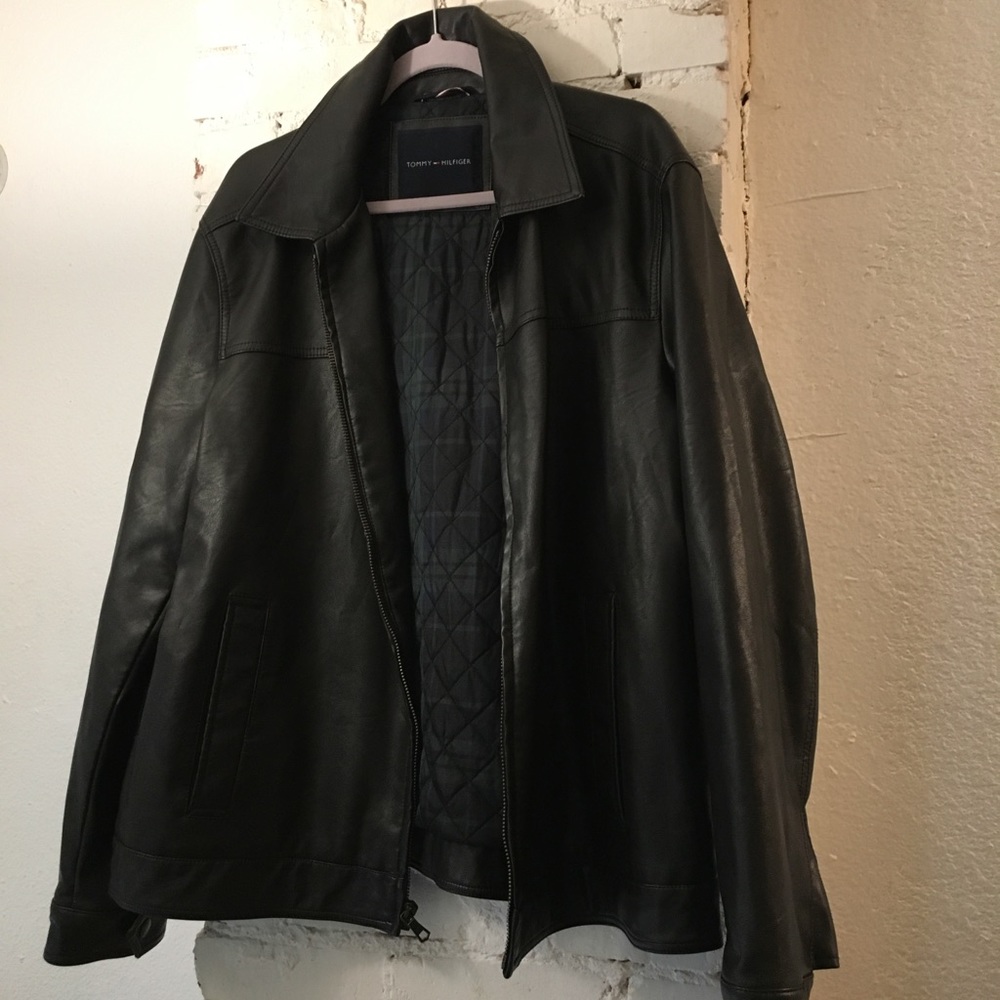 Tommy Hilfiger Aviator Brown Leather Jacket